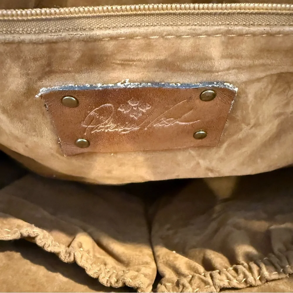 Patricia Nash Map Leather Tote Vintage Inspired Old World Travel Bag Pre-owned - Picture 10 of 16